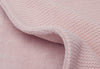 Decke Wiege 75x100cm Basic Knit - Pale Pink/Fleece