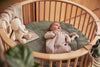 Decke Kinderbett 100x150cm Basic Knit - Nougat/Fleece