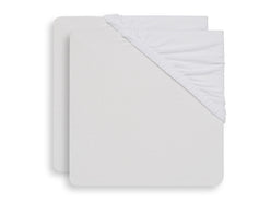 Spannbettlaken Wiege Jersey 40/50x80/90cm - Weiß - 2 Stück