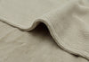 Decke Kinderbett 100x150cm Basic Knit - Olive Green/Fleece