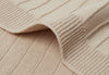 Decke Wiege 75x100cm Pure Knit - Nougat - GOTS