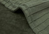 Decke Wiege 75x100cm Pure Knit - Leaf Green/Velvet - GOTS