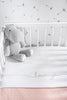 Bettlaken Kinderbett 120x150cm - Love you - Grey